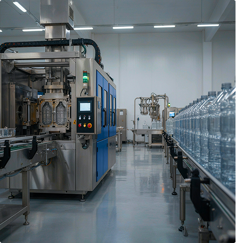 Automated bottle manufacturing and quality control line